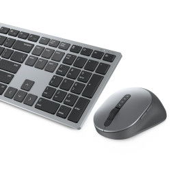 Keyboard and Mouse Dell 580-AJQJ Black Grey Titanium QWERTY Qwerty US