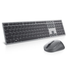 Keyboard and Mouse Dell 580-AJQJ Black Grey Titanium QWERTY Qwerty US