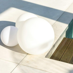 Outdoor light ball Lumisky Bobby Ø 60 cm White E27