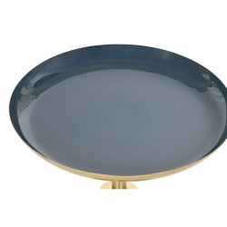 Set of 2 tables Home ESPRIT Blue Golden 40,5 x 40,5 x 48 cm