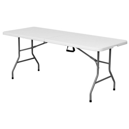 Folding Table White HDPE 244 x 75 x 74 cm