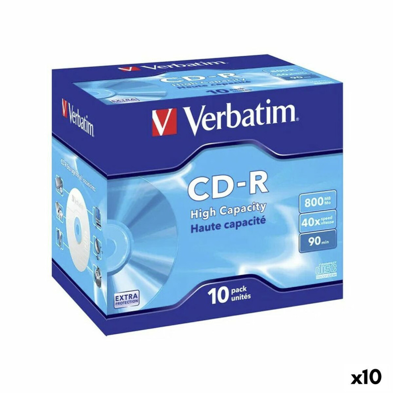 CD-R Verbatim 800 MB 40x (10 Units)