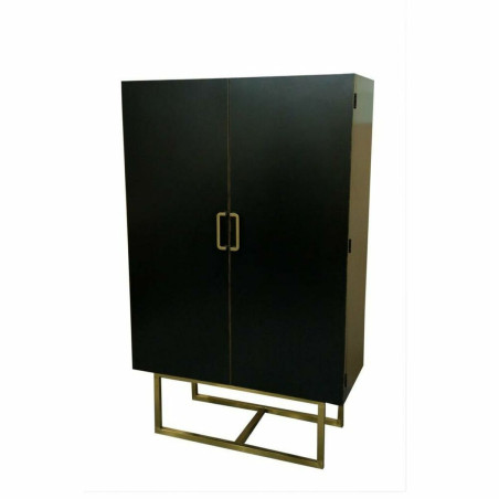 Cupboard DKD Home Decor   110 x 50 x 180 cm Black Metal Poplar