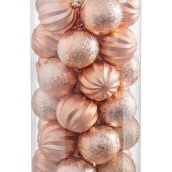 Christmas Baubles Golden Plastic 6 x 6 x 6 cm (30 Units)