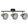 Ceiling Light Activejet AJE-LISA 3P Black Golden Metal 40 W