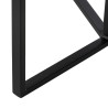 Side table Black Natural Crystal Iron 45 x 45 x 50 cm