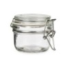 Jar Transparent Metal Glass Silicone 120 ml 11,3 x 7 x 8,3 cm (6 Units)