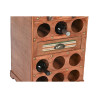 Bottle rack Home ESPRIT Brown Poplar 40 x 35,5 x 71 cm