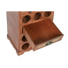 Bottle rack Home ESPRIT Brown Poplar 40 x 35,5 x 71 cm