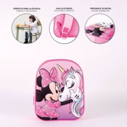 School Bag Minnie Mouse Pink (25 x 31 x 10 cm)