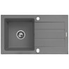 Sink with One Basin Maidsinks 76 x 44 cm Grey