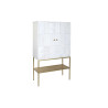 Sideboard DKD Home Decor Golden Metal White Mango wood (91 x 44 x 152 cm)