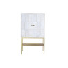 Sideboard DKD Home Decor Golden Metal White Mango wood (91 x 44 x 152 cm)