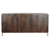 Sideboard DKD Home Decor Brown Steel Mango wood 160 x 40 x 81 cm