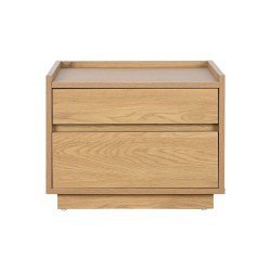 Nightstand Home ESPRIT Oak MDF Wood 50 x 40 x 40 cm