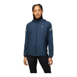 Windcheater Jacket Asics Lite-Show Navy Blue