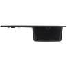 Sink with One Basin Maidsinks 1D volcano 76 x 44 cm Black