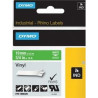 Laminated Tape for Labelling Machines Rhino Dymo ID1-19 19 x 5,5 mm White Green Stick Self-adhesives (5 Units)