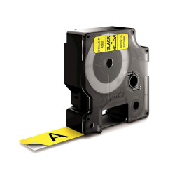 Laminated Tape for Labelling Machines Dymo D1-19 45808 LabelManager™ Black Yellow (5 Units)