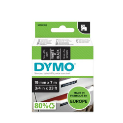 Laminated Tape for Labelling Machines Dymo D1 45811 LabelManager™ White Black (5 Units)