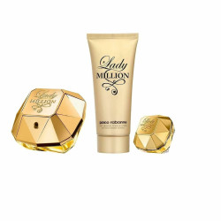 Women's Perfume Set Paco Rabanne EDP Lady Million EDP 3 Pieces