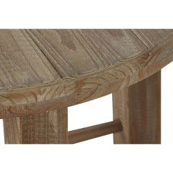 Small Side Table Home ESPRIT Brown Fir MDF Wood 80 x 80 x 53,5 cm