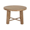 Small Side Table Home ESPRIT Brown Fir MDF Wood 80 x 80 x 53,5 cm