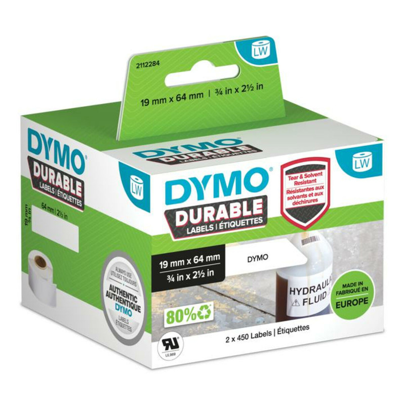 Roll of Labels Dymo 2112284 White polypropylene