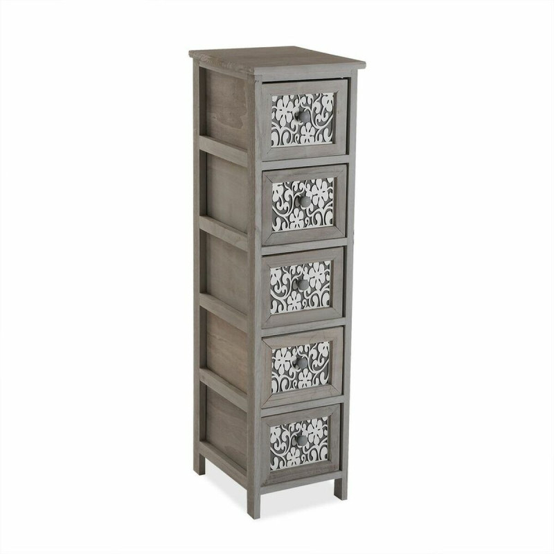 Chest of drawers Versa Grey Wood (32 x 98 x 26 cm)