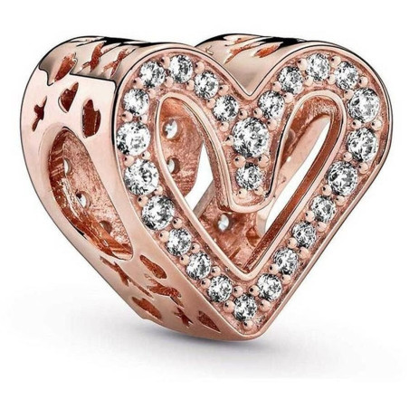 Woman's charm link Pandora SPARKLING FREEHAND HEART