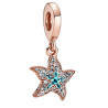 Woman's charm link Pandora SPARKLING STARFISH