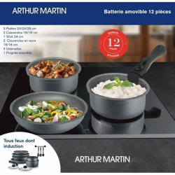 Cookware Arthur Martin   12 Pieces