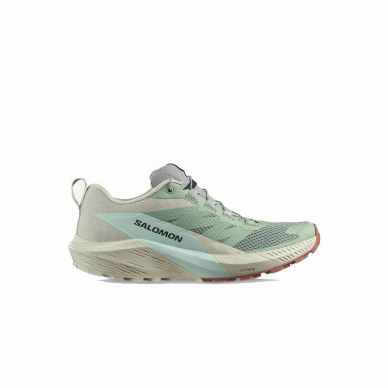 Sports Trainers for Women Salomon Sense Ride 5 Moutain Green Beige