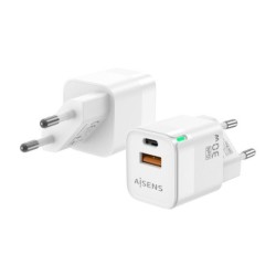 Wall Charger Aisens ASCH-30W2P004-W White 30 W (1 Unit)