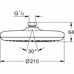 Shower Rose Grohe Vitalio Start Circular