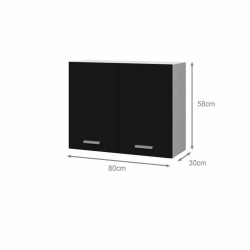 Kitchen furniture Black Matte back 60 x 30 x 58 cm