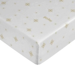 Fitted sheet Harry Potter White Golden 70x140 cm