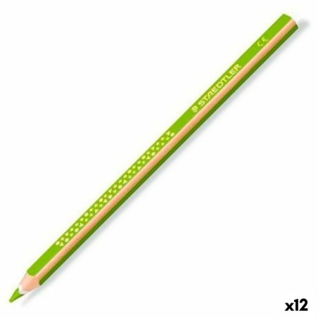 Colouring pencils Staedtler Jumbo Noris Light Green (12 Units)