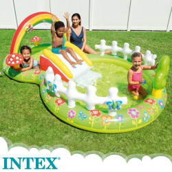 Inflatable Paddling Pool for Children Intex Playground Garden 54 kg 450 L 180 x 104 x 290 cm (2 Units)