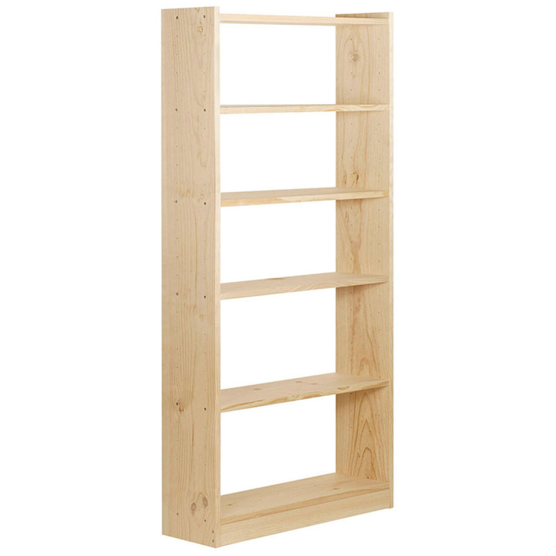 Bookshop Astigarraga Gala 6 Shelves Pinewood (184 x 80 x 25 cm)