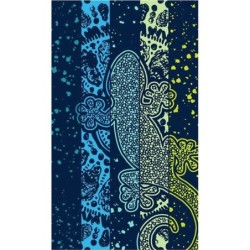 Beach Towel Secaneta Luzon 100 x 170 cm Jacquard Velvet