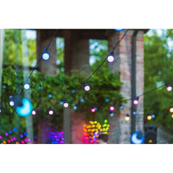 Wreath of LED Lights Twinkly TWF020STP-BEU Black Multicolour G Modern