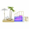 Playset Rainbow High Color Change Pool & Beach Club Playset