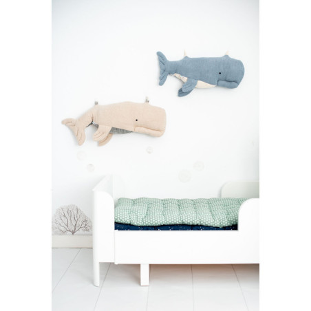 Fluffy toy Crochetts OCÉANO Blue Whale 29 x 84 x 14 cm 2 Pieces