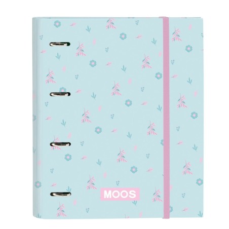 Ring binder Moos Garden 27 x 32 x 3.5 cm Turquoise