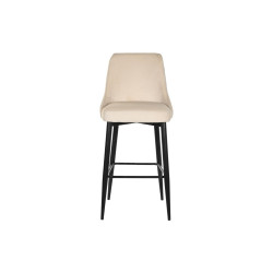 Stool DKD Home Decor Black Beige Metal Bicoloured (51 x 68 x 110 cm)