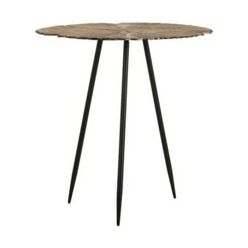 Side table 59 x 59 x 63 cm Black Golden Aluminium Iron