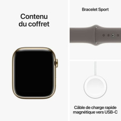 Smartwatch Apple Series 9 Brown Golden 45 mm