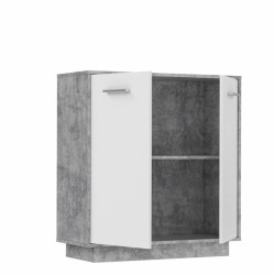 Storage furniture Wood Light grey White (88,9 x 34,2 x 88,1 cm)