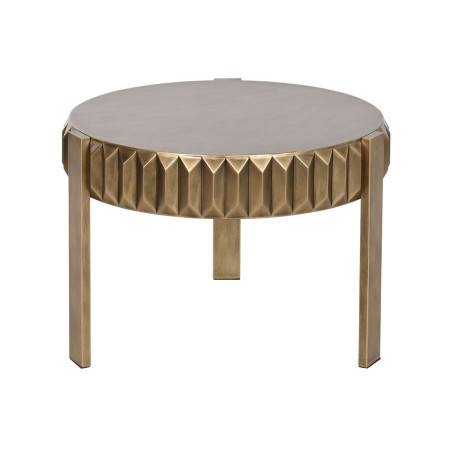 Small Side Table Home ESPRIT Golden Metal 62 x 62 x 50 cm